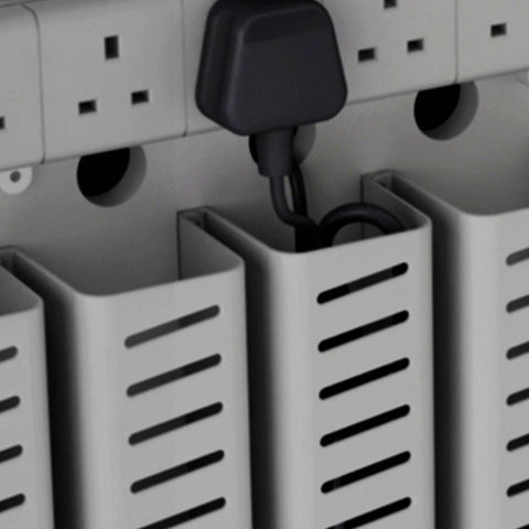 LapCabby 10 Device Vertical Mobile AC Charging Trolley, Learning SPACE