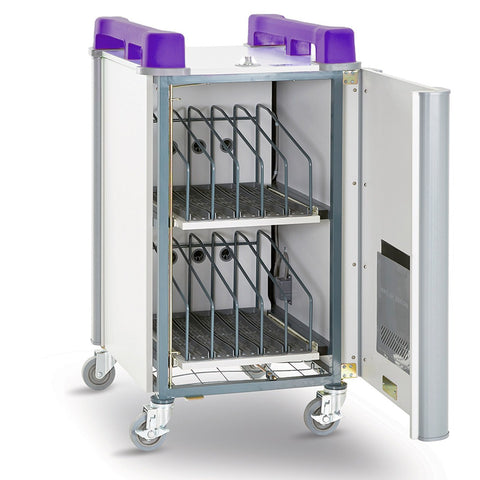 LapCabby 10 Device Vertical Mobile AC Charging Trolley, Learning SPACE