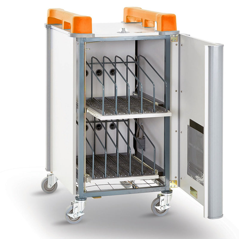 LapCabby 10 Device Vertical Mobile AC Charging Trolley, Learning SPACE