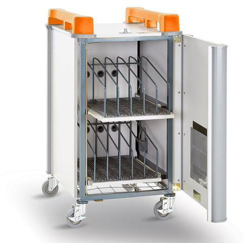 LapCabby 10 Device Vertical Mobile AC Charging Trolley, Learning SPACE