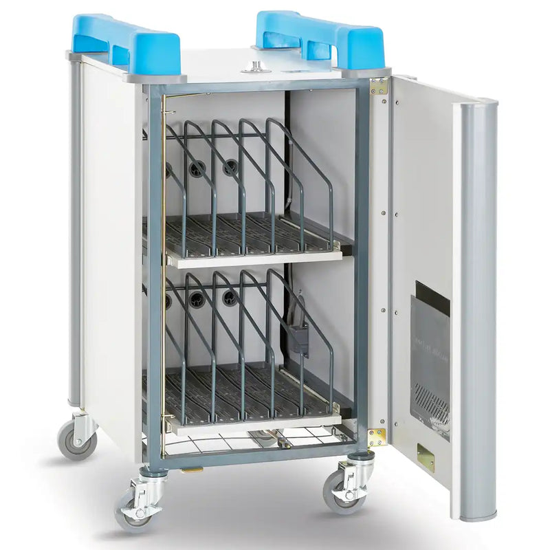 LapCabby 10 Device Vertical Mobile AC Charging Trolley, Learning SPACE