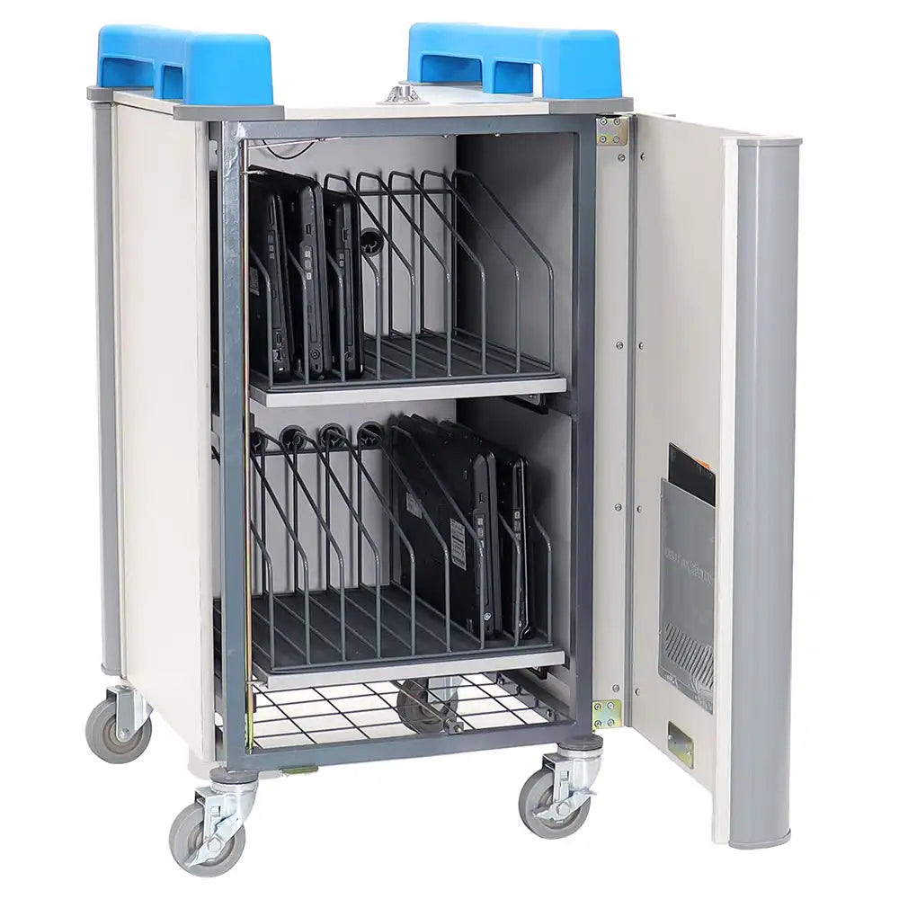 LapCabby 16 Device Vertical Compact Mobile Trolley-Dropship,Lapcabby,School Device Storage,School Trolley,Technology & Design,Trolleys-Learning SPACE