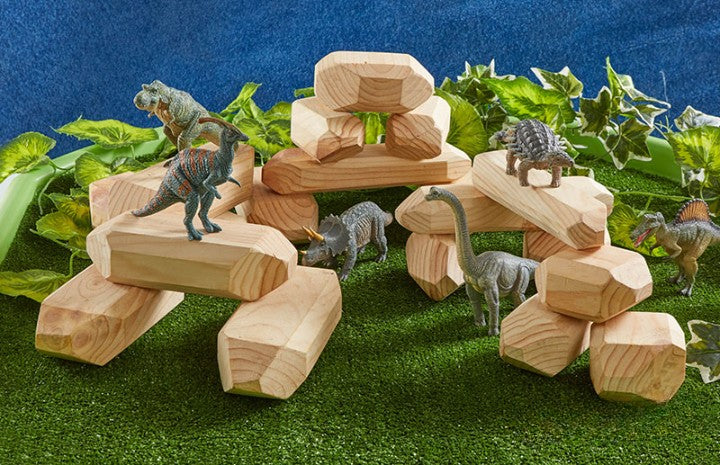 Large Boulder Blocks (18Pk)-Building Blocks, Cosy Direct-Learning SPACE