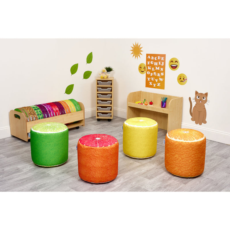 Large Citrus Fruit Pod Seats, Learning SPACE