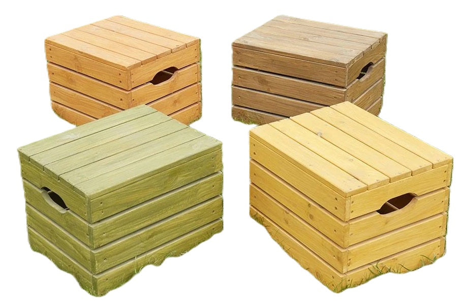 Large Coloured Crates Storage/Seats 4 Pack-Children's Wooden Seating, Cosy Direct, Seating, Storage Bins & Baskets, Wellbeing Furniture-Learning SPACE