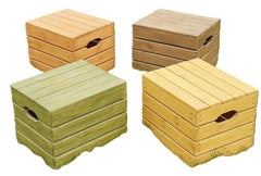 Large Coloured Crates Storage/Seats 4 Pack-Children's Wooden Seating, Cosy Direct, Seating, Storage Bins & Baskets, Wellbeing Furniture-48517-Learning SPACE