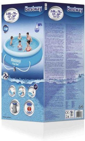 Large Fast Set Pool (12ft)-Pool, Water & Sand Toys-Bestway,Seasons,Stock,Summer,Swimming Pools-Learning SPACE