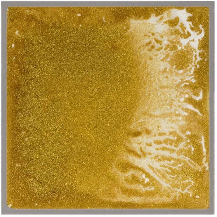 Large Glitter Filled Floor Tile, Gold Learning SPACE