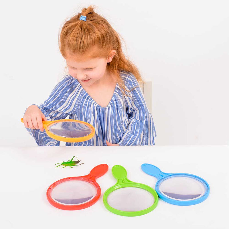 Large Hand Held Magnifiers (Set Of 12), Learning SPACE