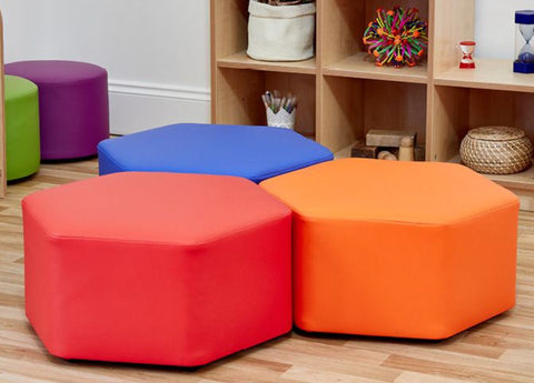 Large Hexagon Foam Seat-Modular Seating,Padded Seating,Seating,Wellbeing Furniture,Willowbrook-Learning SPACE