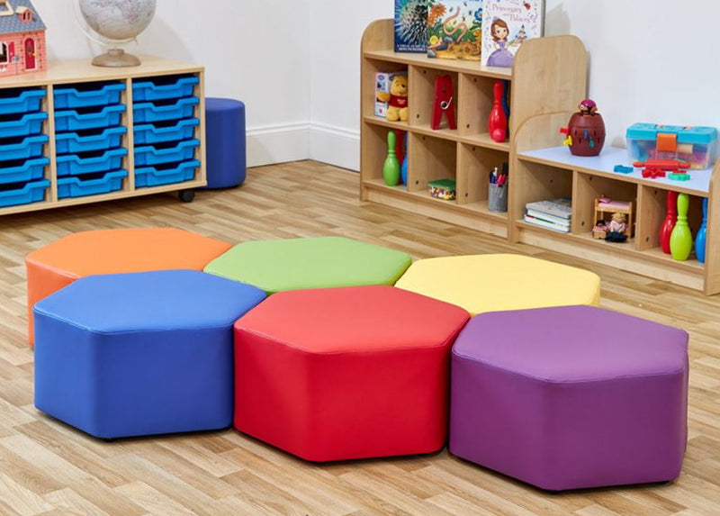 Large Hexagon Foam Seat, Learning SPACE