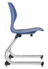 Large Intellect Wave Rocker Chair-Classroom Chairs, Movement Chairs & Accessories, Rocking, Seating, Vestibular, Wellbeing Furniture-Sky Blue-Chrome-Learning SPACE