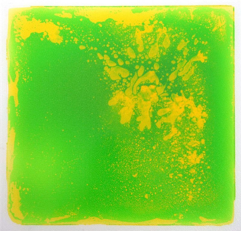 Large Liquid Filled Sensory Floor Tile - Single, Yellow / Green Learning SPACE