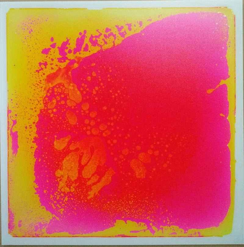 Large Liquid Filled Sensory Floor Tile - Single, Pink / Yellow Learning SPACE