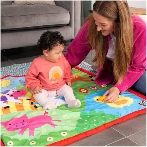 Large Play Mat - Farm-AllSensory,Baby & Toddler Gifts,Baby Sensory Toys,Baby Soft Play and Mirrors,Down Syndrome,Early Years Sensory Play,Galt,Gifts for 0-3 Months,Gifts For 3-6 Months,Mats,Mats & Rugs,Playmat,Playmats & Baby Gyms,Square,Stock-Learning SPACE