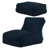Large Study Lounger Bean Bag & Footstool Set, Navy Learning SPACE