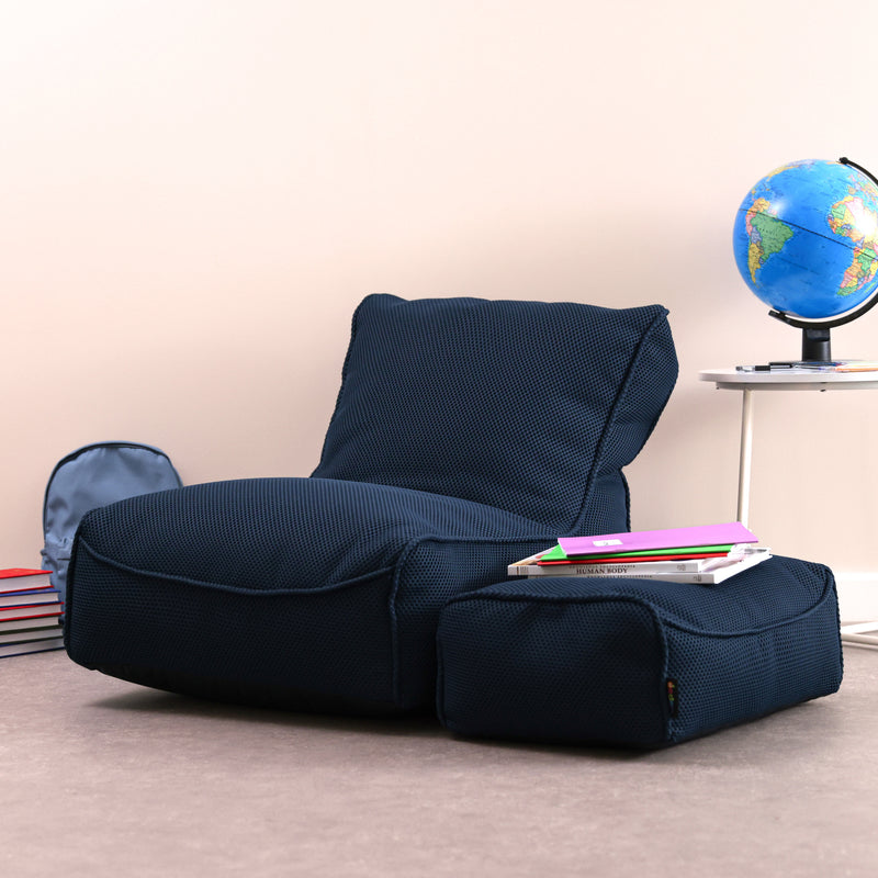 Large Study Lounger Bean Bag & Footstool Set, Learning SPACE