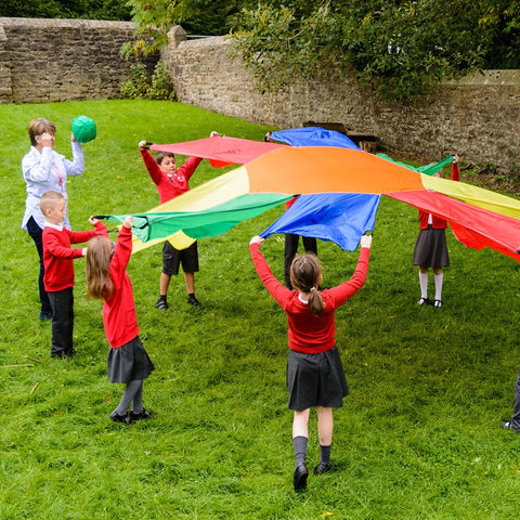 Large Sunflower Parachute-EDUK8,Gross Motor and Balance Skills,Outdoor Play,Physical Development-Learning SPACE
