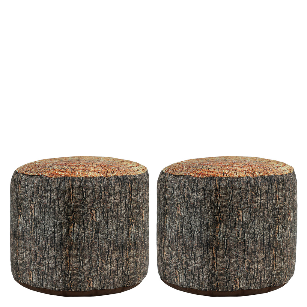 Large Tree Stump Printed Bean Bag Stool – 2 Pack, Learning SPACE