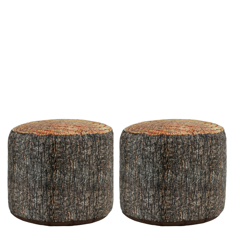 Large Tree Stump Printed Bean Bag Stool – 2 Pack, Learning SPACE
