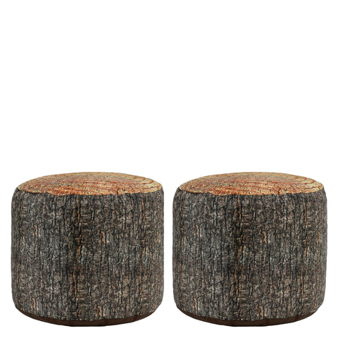 Large Tree Stump Printed Bean Bag Stool – 2 Pack, Learning SPACE