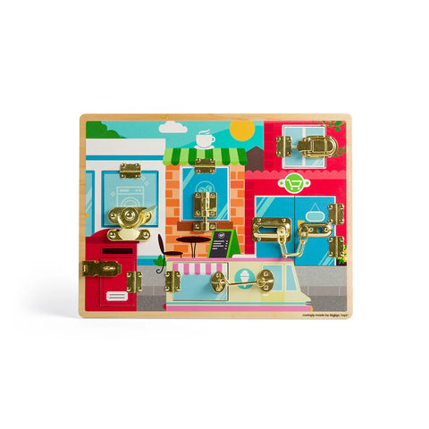 Latches & Catches Board – Unlock the Fun!-Bigjigs Toys,Cause & Effect Toys,Fine Motor Skills,Gifts For 3-5 Years Old,SCOTEXCEL-Learning SPACE