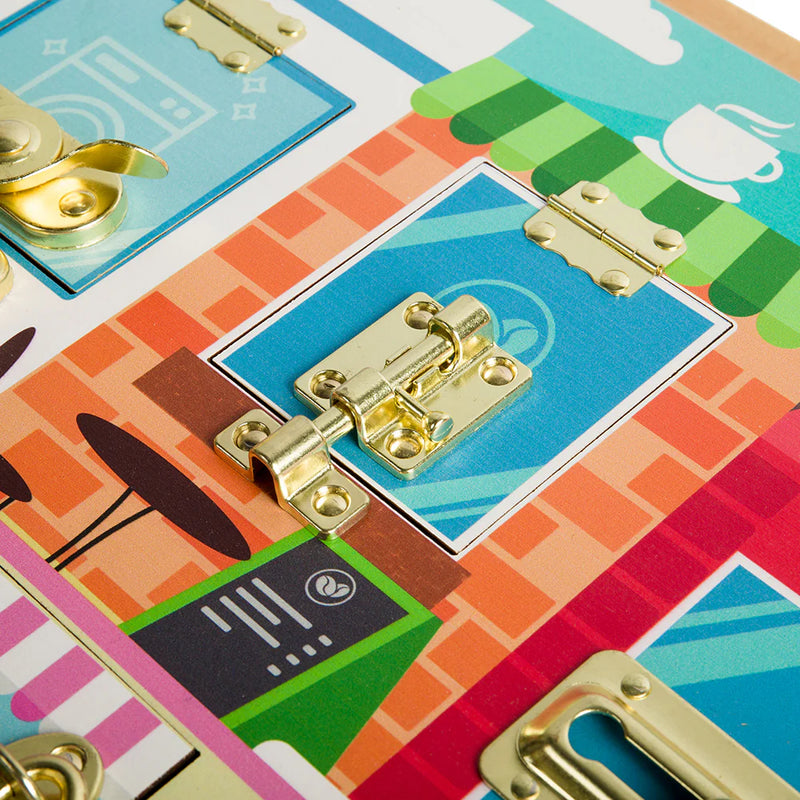 Latches & Catches Board – Unlock the Fun!, Learning SPACE