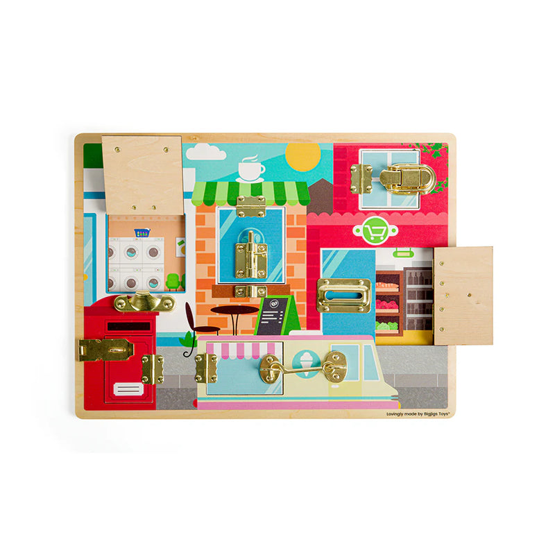 Latches & Catches Board – Unlock the Fun!, Learning SPACE