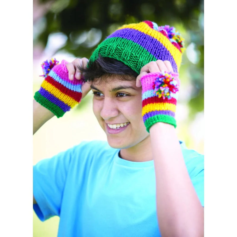 Learn to Knit Starter Set Kit for Children, Learning SPACE