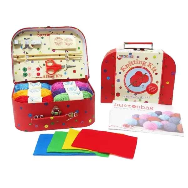 Learn to Knit Starter Set Kit for Children, Learning SPACE