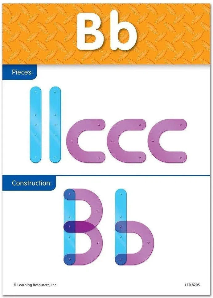 Letter Construction Activity Set, Learning SPACE