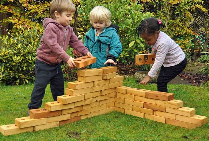 Lewiss Lightweight Softwood Bricks (30Pk)-Building Blocks, Cosy Direct-Learning SPACE