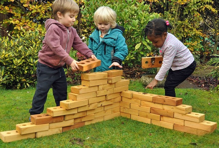 Lewiss Lightweight Softwood Bricks (90Pk)-Building Blocks, Cosy Direct-26456-Learning SPACE