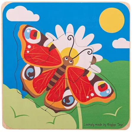 Lifecycle Layer Puzzle - Butterfly-13-99 Piece Jigsaw, 2-12 Piece Jigsaw, Bigjigs Toys, Sound. Peg & Inset Puzzles, Stock, World & Nature-Learning SPACE