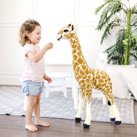 Lifelike Plush Stuffed Baby Giraffe-Animals,Christmas,Christmas 2024,Comfort Toys,Featured,Games & Toys-Learning SPACE