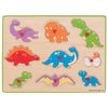 Lift Out Puzzle (Dinosaurs)-Bigjigs Toys, Dinosaurs. Castles & Pirates, Games & Toys, Sound. Peg & Inset Puzzles, Wooden Toys-BJ257-Learning SPACE