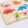 Lift Out Puzzle (Dinosaurs)-Bigjigs Toys, Dinosaurs. Castles & Pirates, Games & Toys, Sound. Peg & Inset Puzzles, Wooden Toys-BJ257-Learning SPACE