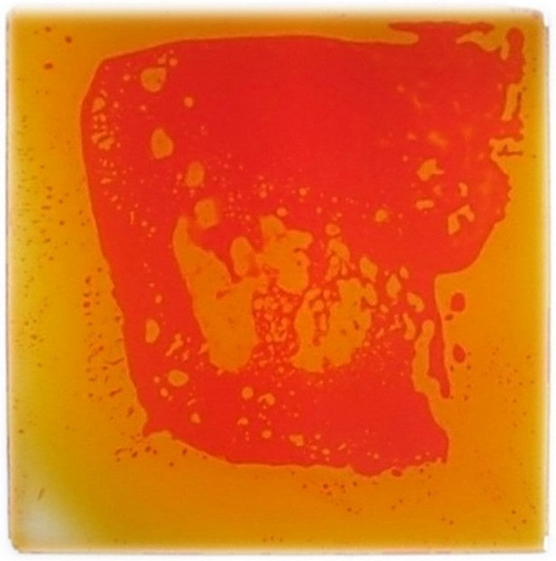 Light-Up Liquid Filled Sensory Floor Tile, Orange Learning SPACE