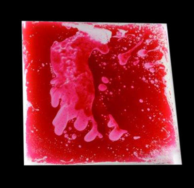 Light-Up Liquid Filled Sensory Floor Tile, Red Learning SPACE