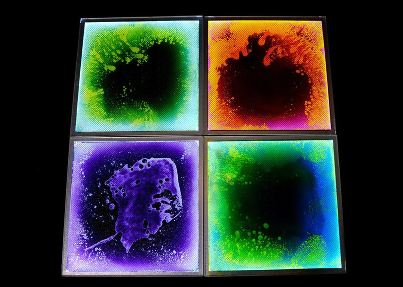 Light-Up Liquid Filled Sensory Floor Tile, Learning SPACE
