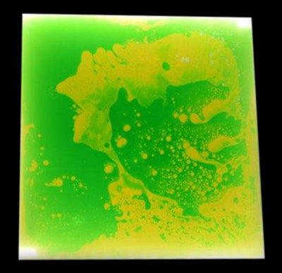 Light-Up Liquid Filled Sensory Floor Tile, Green Learning SPACE