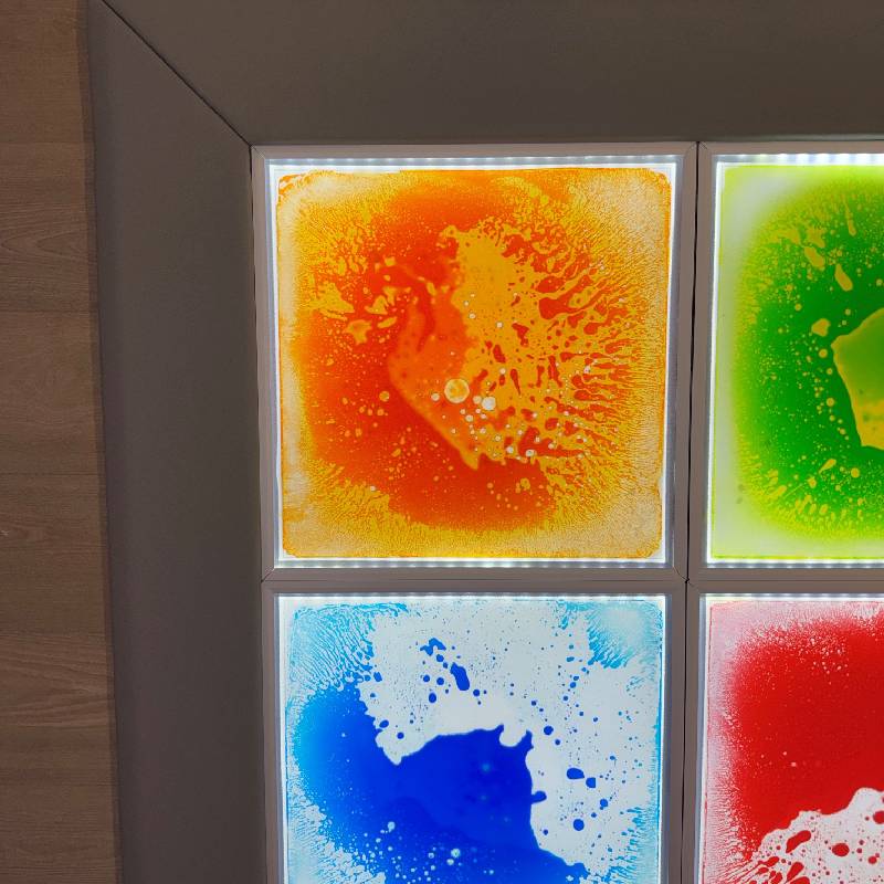 Light Up Sensory Floor Tile Kit (4 Tiles + Adaptor + Surround), Learning SPACE