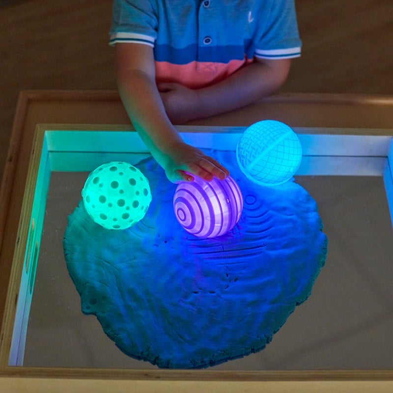 Light Up Tactile Glow Spheres, Learning SPACE