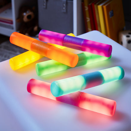 Light Up and Glow Cylinders-AllSensory,Sensory Light Up Toys,TTS Toys,Visual Sensory Toys-Learning SPACE