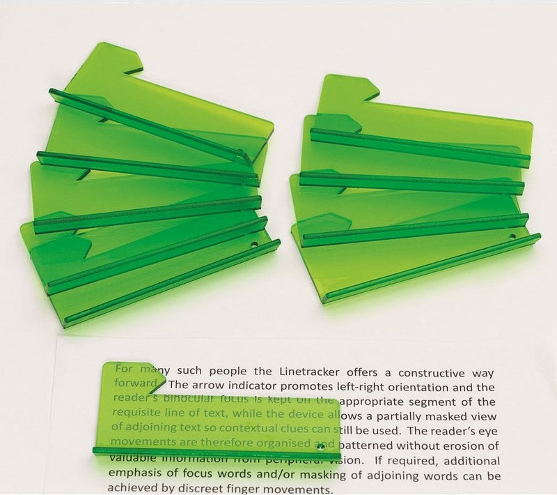 Line Trackers - Reading aid (Pack of 10), Learning SPACE