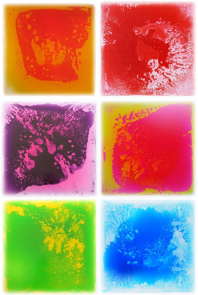 Liquid Filled Sensory Floor Tiles - Large - Set of 6, Learning SPACE