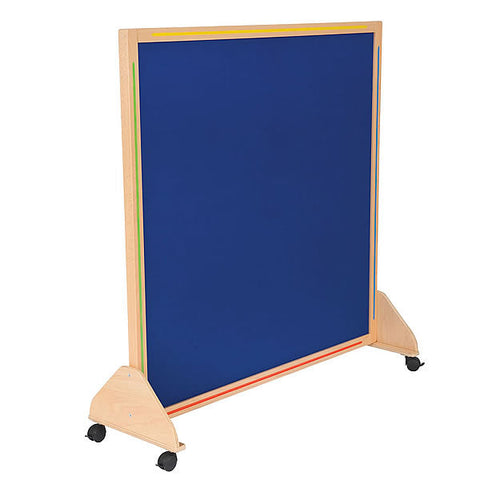 Little Acorns Wooden Frame Junior Partition-Classroom Furniture, Dividers, Furniture, Wellbeing Furniture-1200mm(w)x900mm(h)-Blue-Learning SPACE