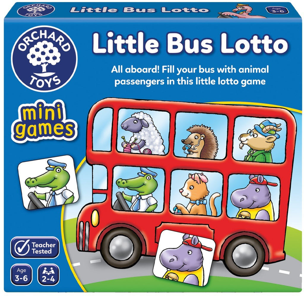 Little Bus Lotto Mini Game-Early Years Maths,Early Years Travel Toys,Games & Toys,Gifts For 2-3 Years Old,Maths,Maths Toys,Memory Pattern & Sequencing,Orchard Toys,Primary Games & Toys,Primary Maths,Primary Travel Games & Toys,Stock-Learning SPACE