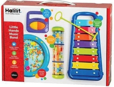 Little Hands Music Band Gift Set-AllSensory,Baby Cause & Effect Toys,Baby Musical Toys,Baby Sensory Toys,Calming & Anxiety,Down Syndrome,Early Years Musical Toys,Gifts for 0-3 Months,Gifts For 1 Year Olds,Gifts For 3-6 Months,Gifts For 6-12 Months Old,Halilit Toys,Helps With,Music,Neuro Diversity,Sensory Seeking,Sound Equipment,Stock-Learning SPACE