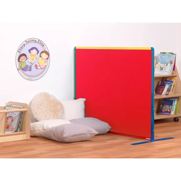 Little Rainbows Freestanding Junior Partition, 1200mm(w)x900mm(h) Red Learning SPACE